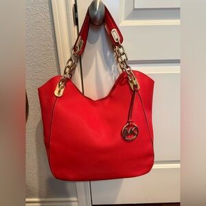 Michael Kors Vibrant Red Shoulder Bag
